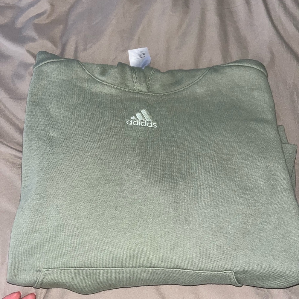 Adidas Green Hoodie - Picture 1 of 5